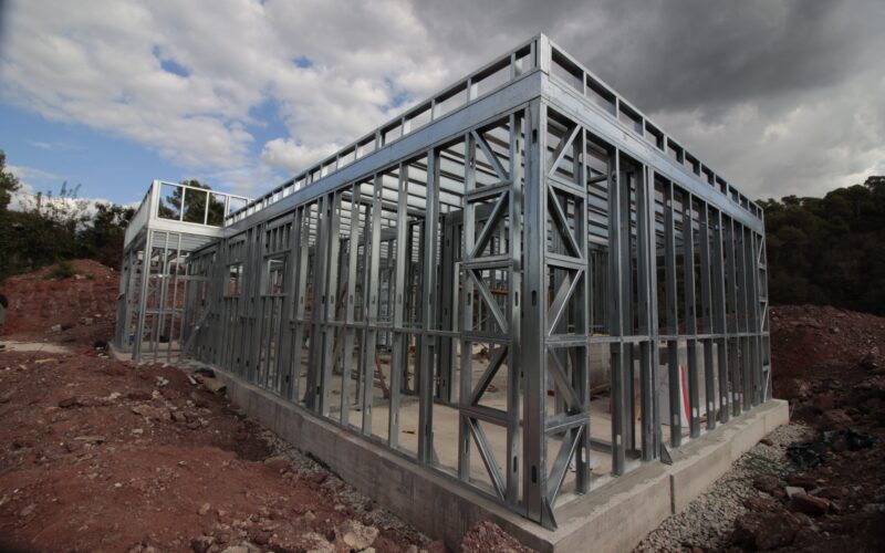 Estructura de vivienda unifamiliar en Vacarisses