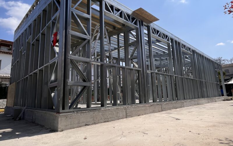 Estructura de vivienda unifamiliar en Martorelles